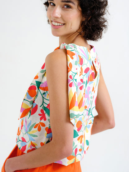 Garden Tie Shoulder Tank