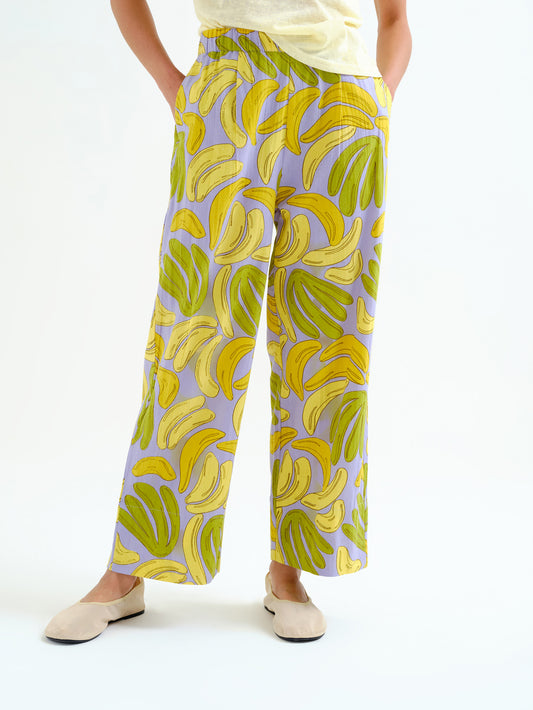 Banana Print Trousers