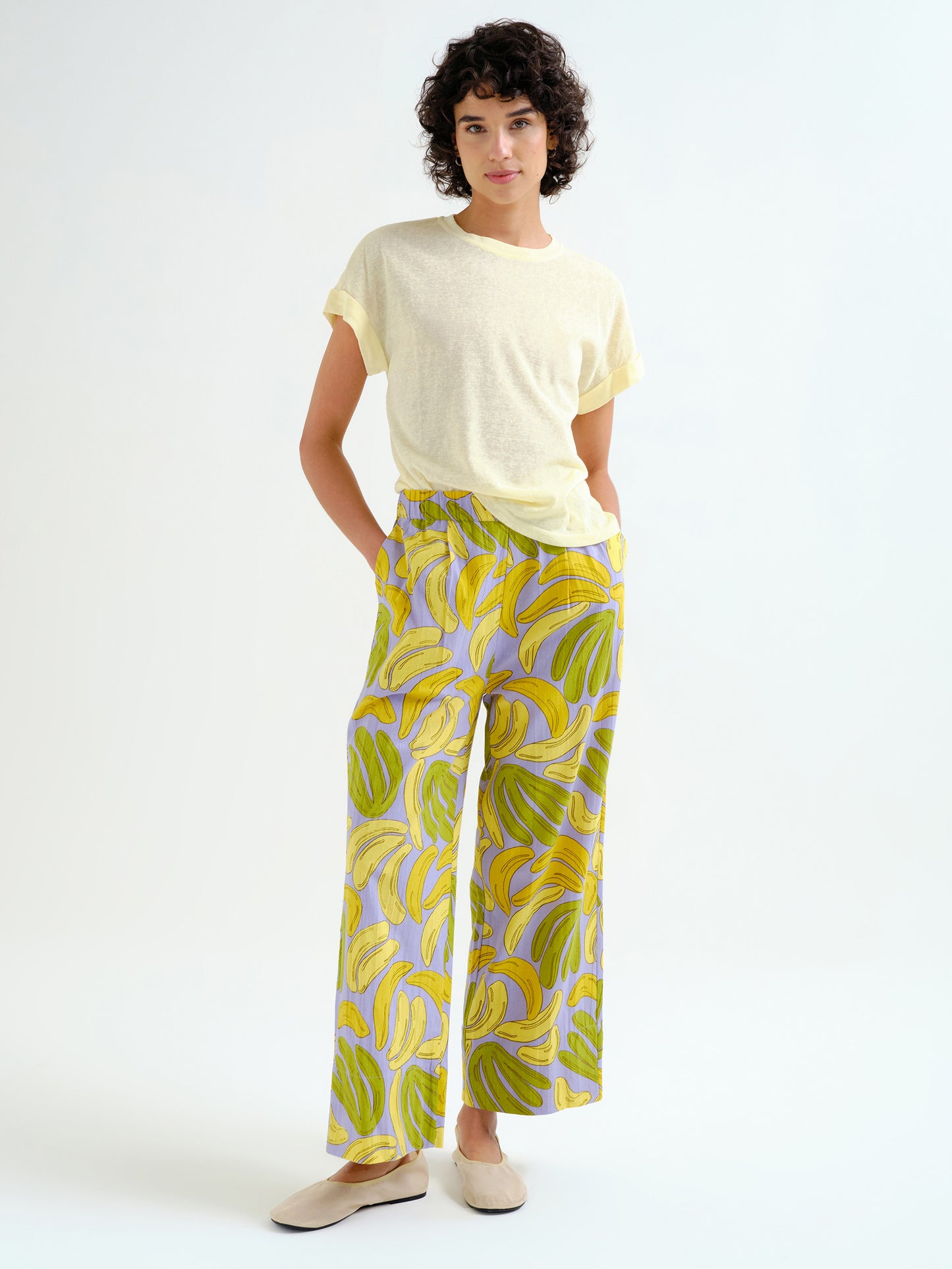 Banana Print Trousers