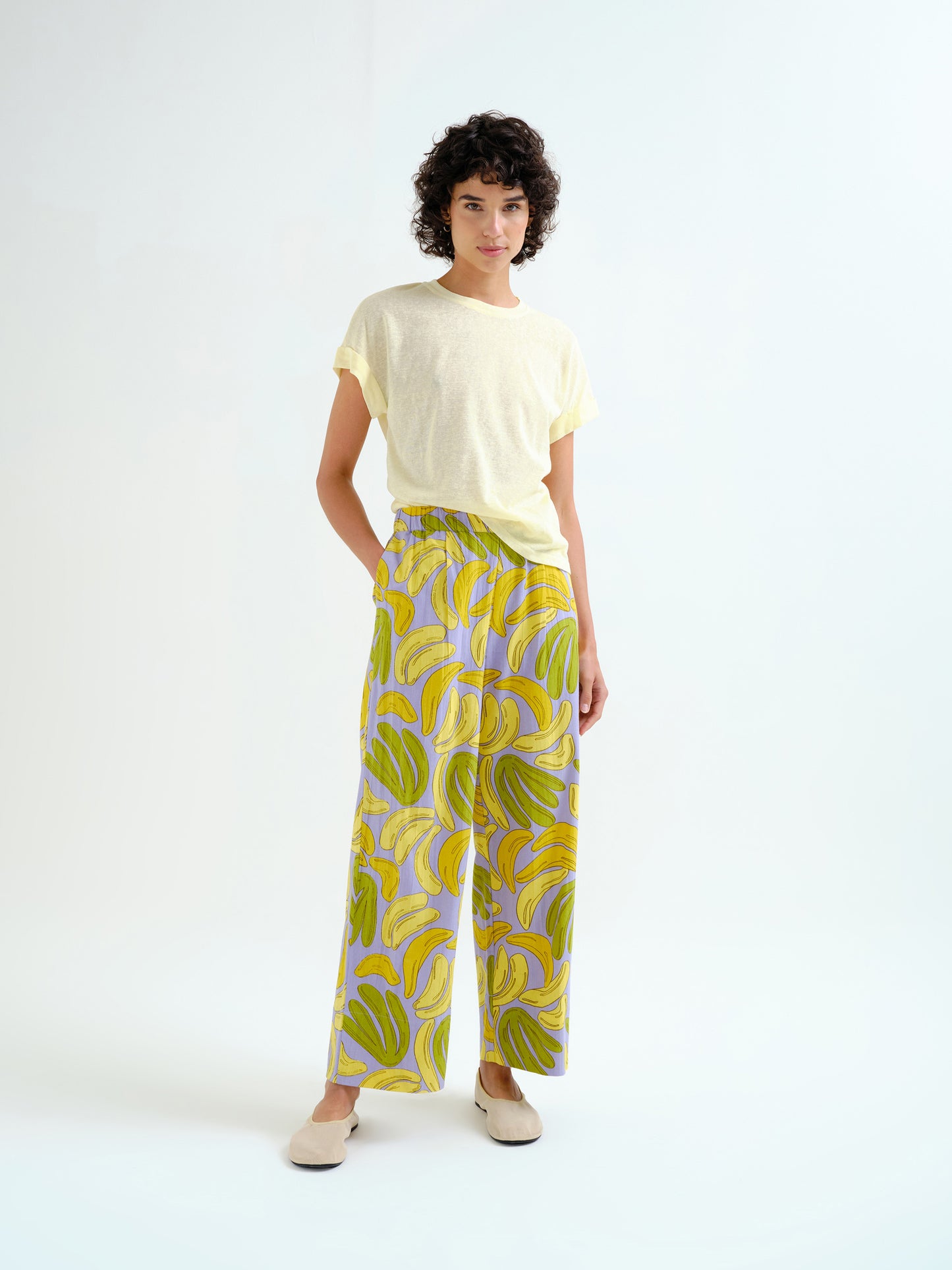 Banana Print Trousers