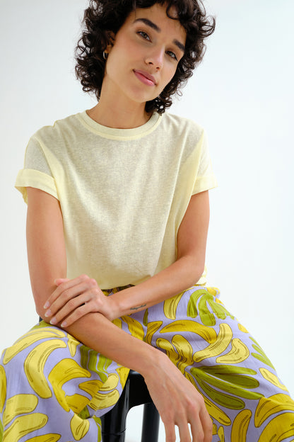 Banana Print Trousers