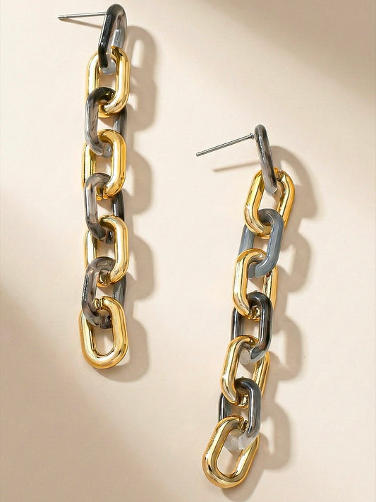 Downtown Link Drop Earrings