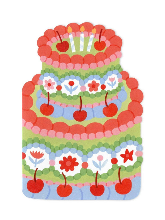 Birthday Cake Die Cut Card