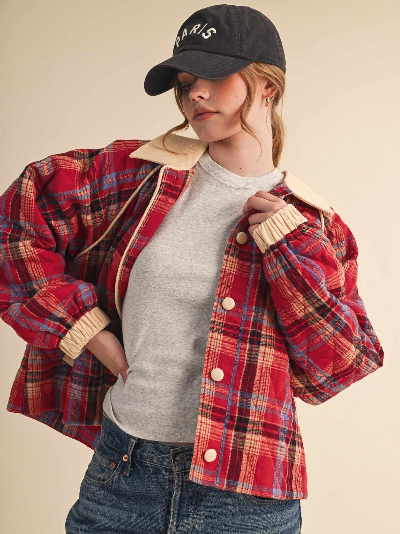 Frankie Plaid Quilted Jacket