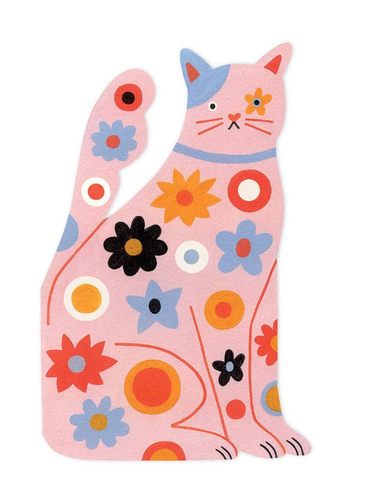 Cat Die Cut Greeting Card