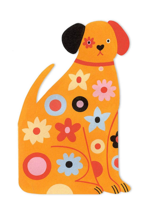 Dog Die Cut Greeting Card
