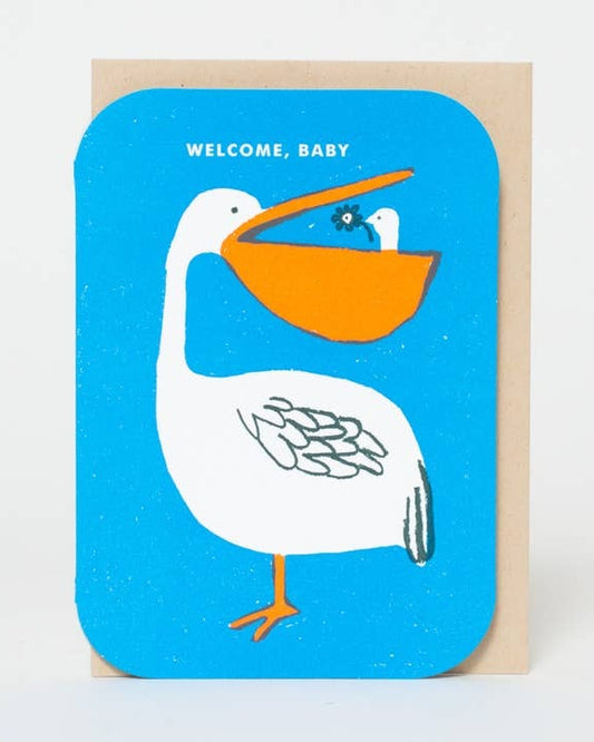 Baby Congrats Pelican Greeting Card