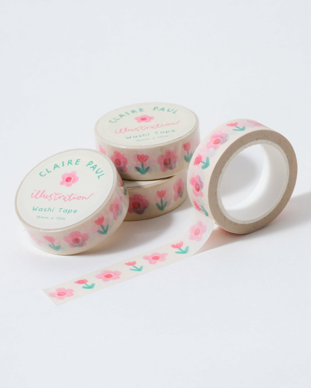 Tulip and Daisies Washi Tape