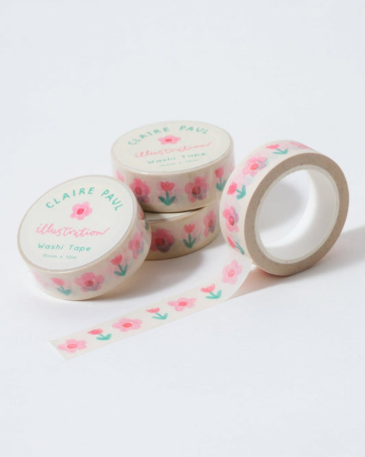 Tulip and Daisies Washi Tape