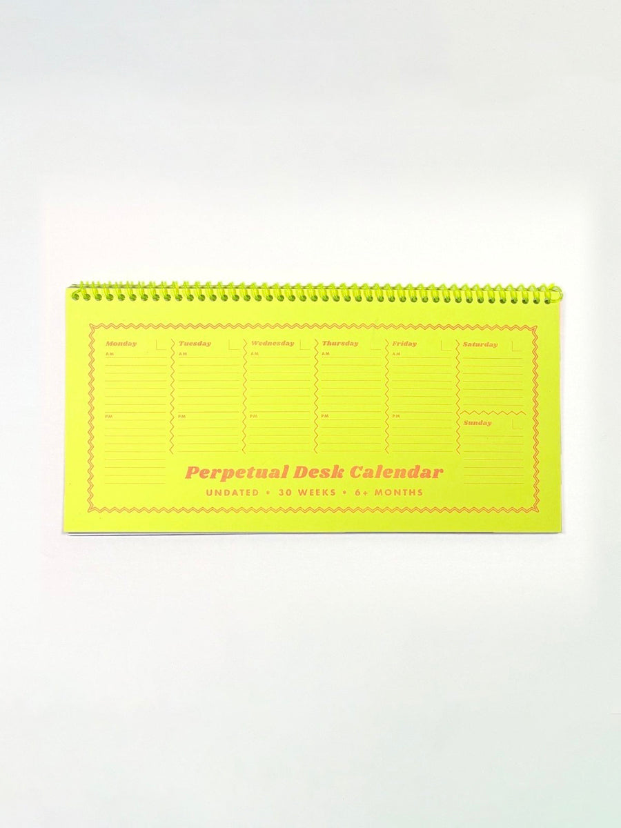 Lemon Zest Desk Calendar Undated