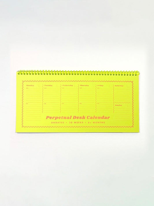 Lemon Zest Desk Calendar Undated