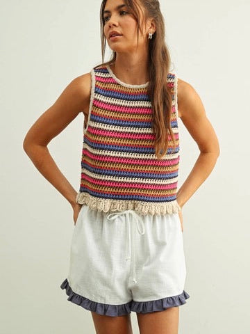 Sunkissed Stripe Knit Tank
