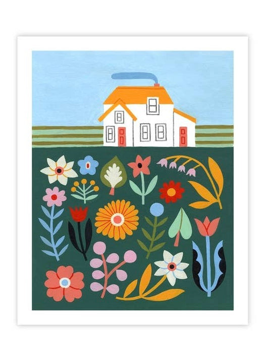 Floral House Print
