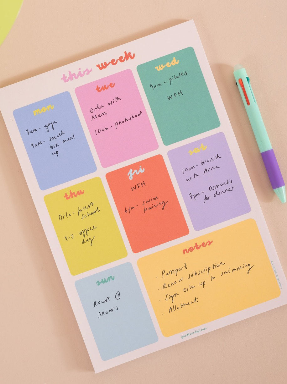 A4 Bright Side Weekly Planner