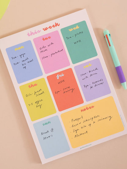 A4 Bright Side Weekly Planner