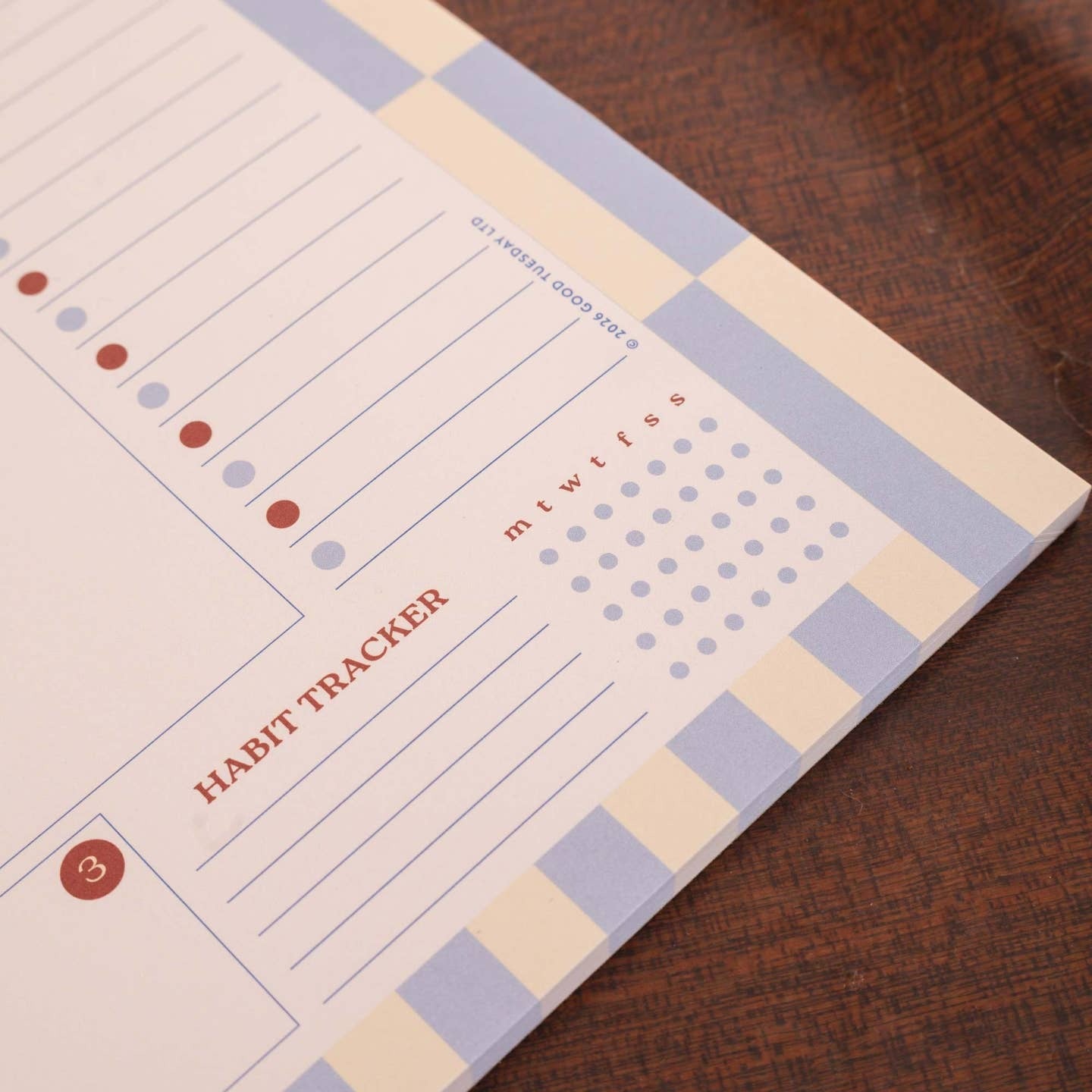 A4 Butter Blue Weekly Planner Pad