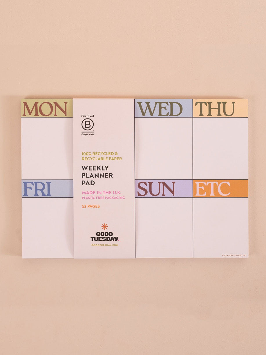 A4 Scandi Weekly Planner Pad