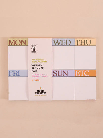 A4 Scandi Weekly Planner Pad