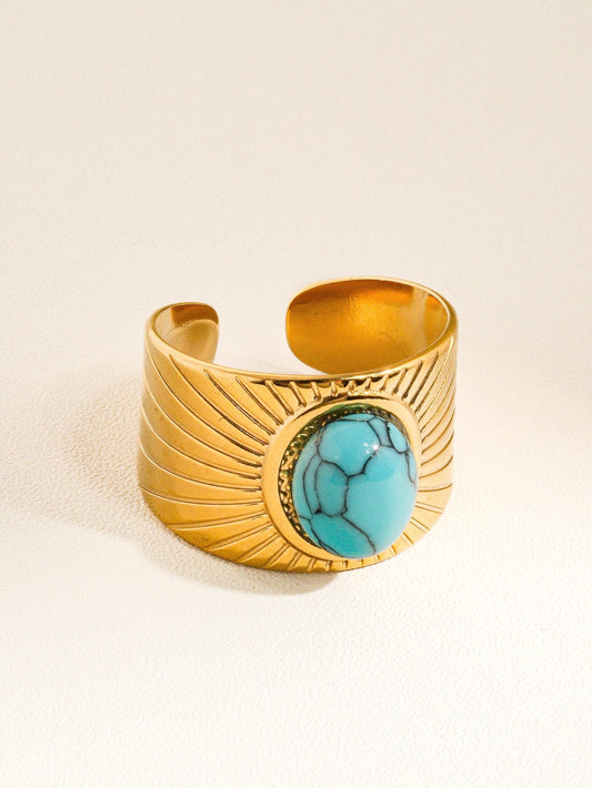 Canyon Turquoise 18K Wrap Ring