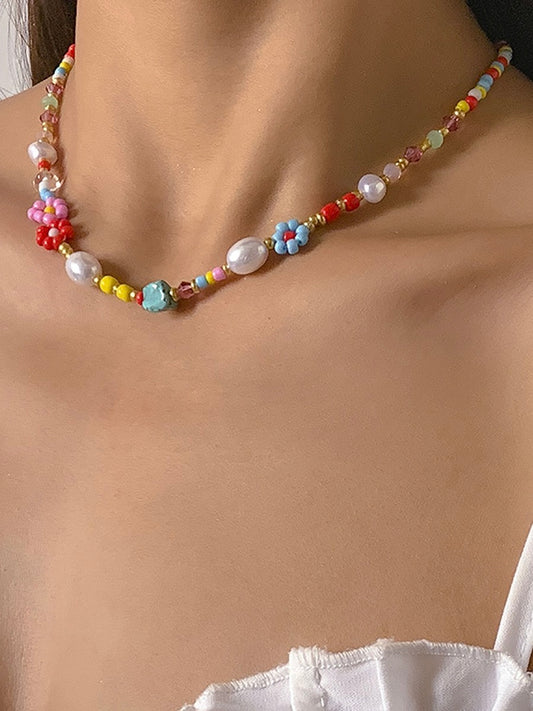 The Wildflower Pearl Collar