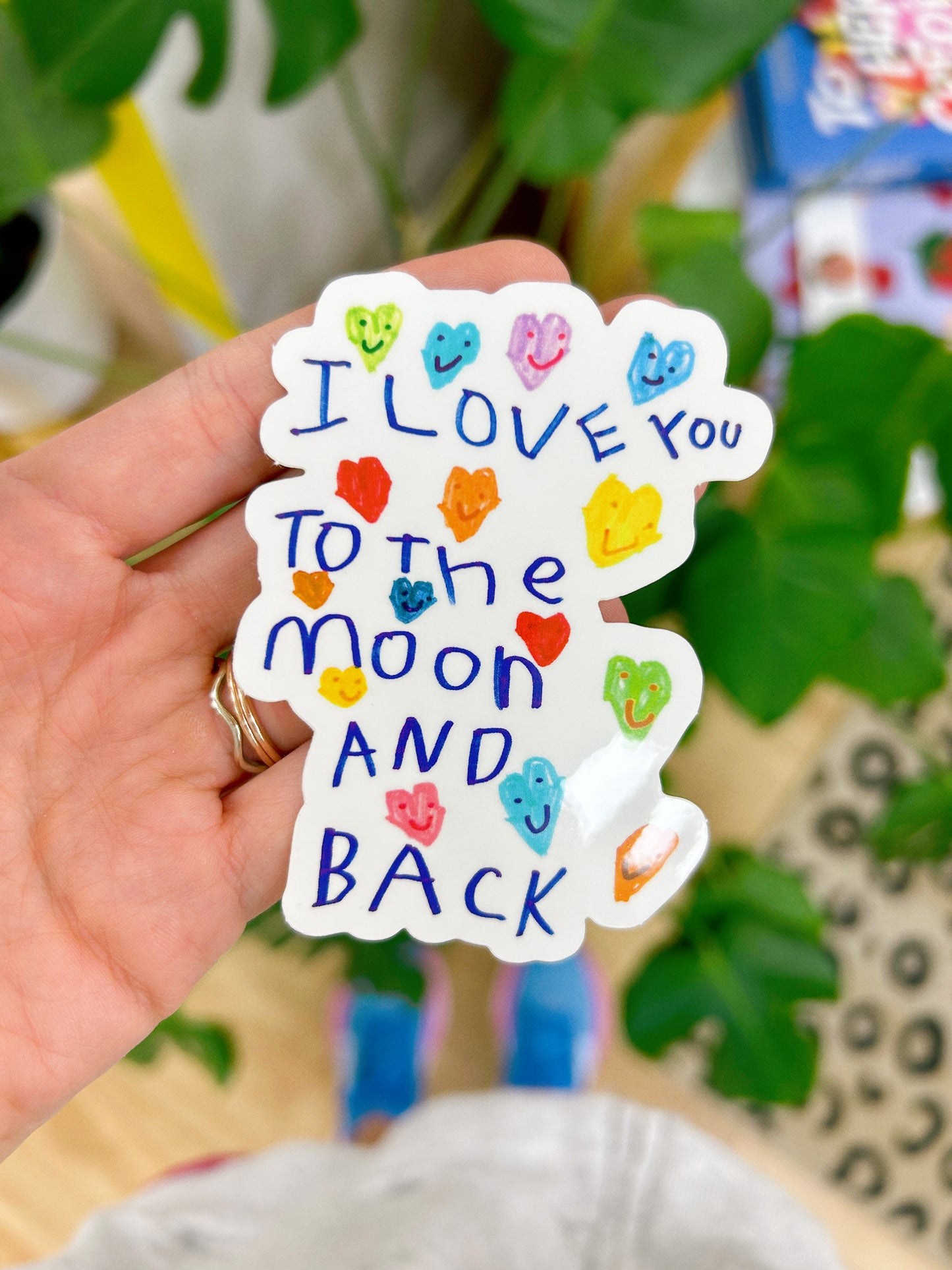 Love You To The Moon Sticker