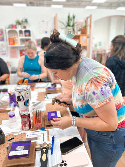 Hand-Stamped Charm Necklace Workshop—Sunday, 11/8 from 1–3p