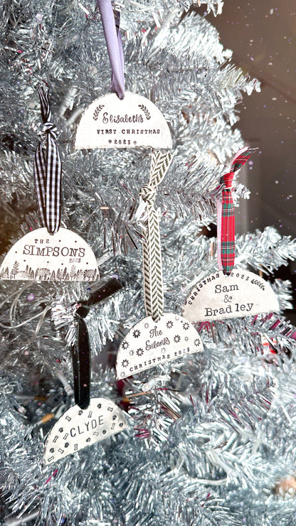 Hand-Stamped Ornament Workshop—Sunday, 11/22 from 1–3p