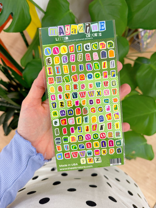 Magazine Letter Sticker Sheet Version 3