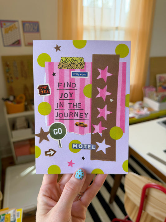 Joy in the Journey 5x7in Mini Art Print Postcard