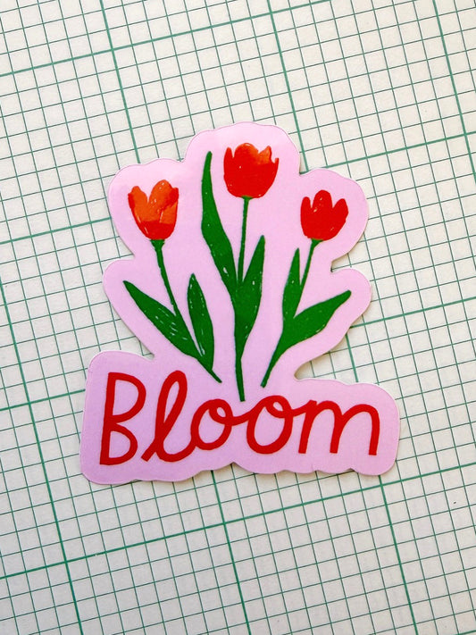 Bloom Tulips Sticker