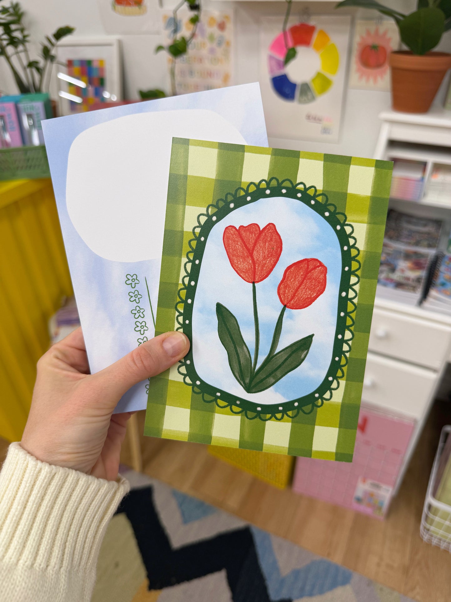 April Mail Club Mini Art Print Postcard