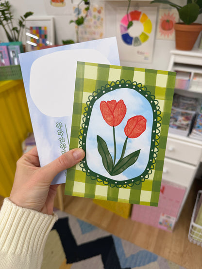 April Mail Club Mini Art Print Postcard