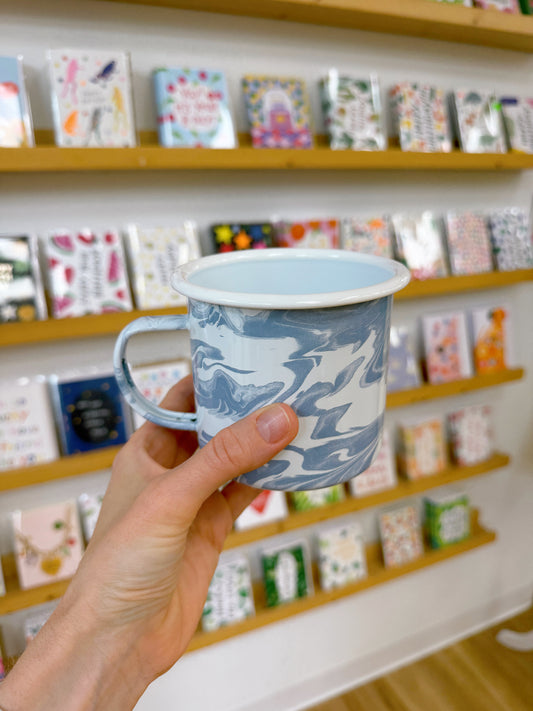 Sky Swirl Enamel Mug