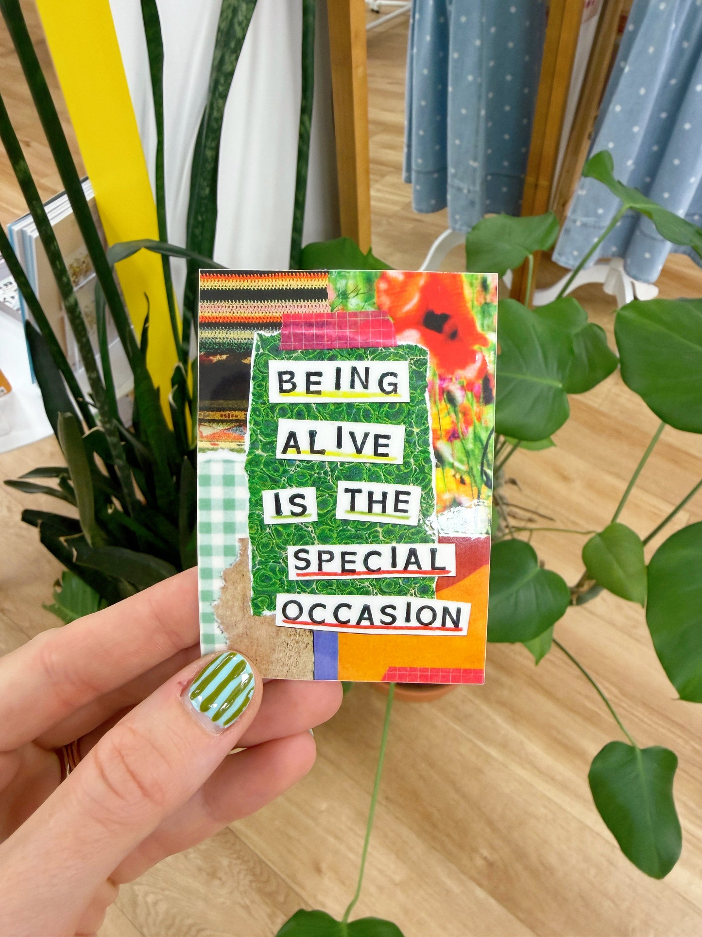Being Alive is the Special Occasion Collage Sticker