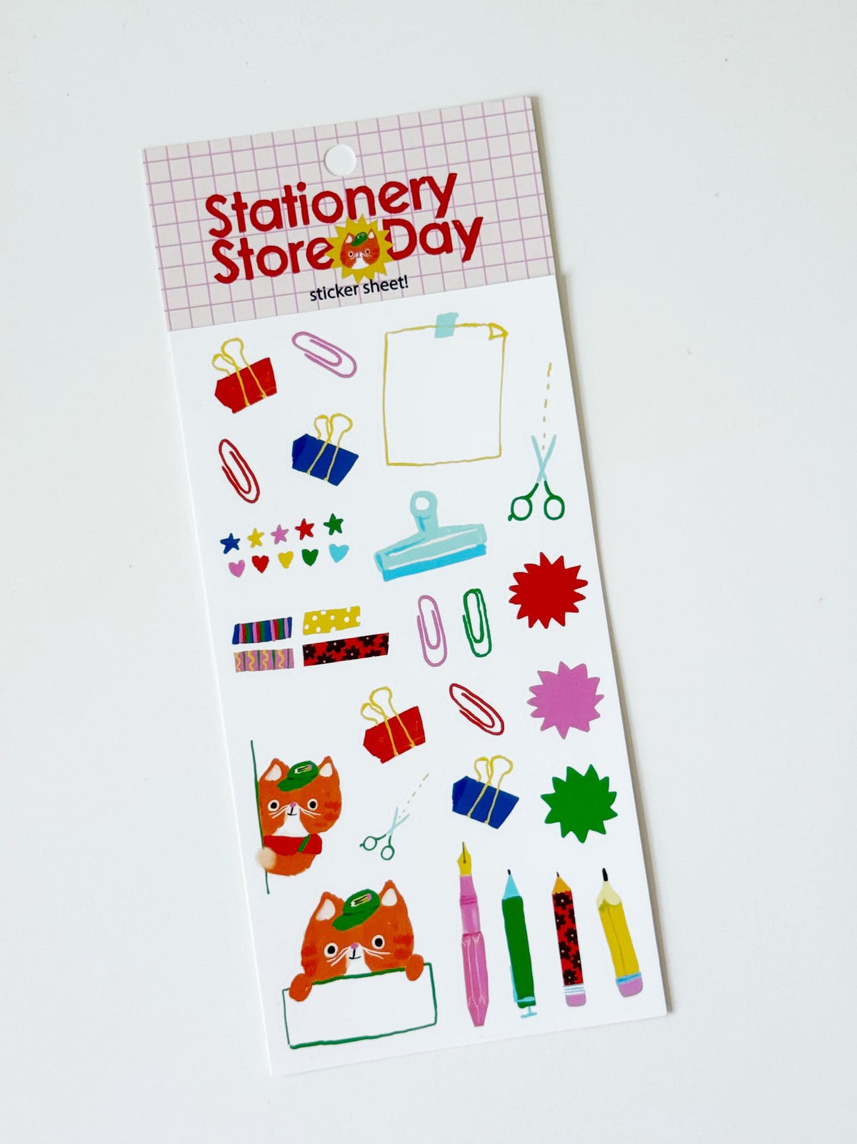 Cat Cashier Sticker Sheet