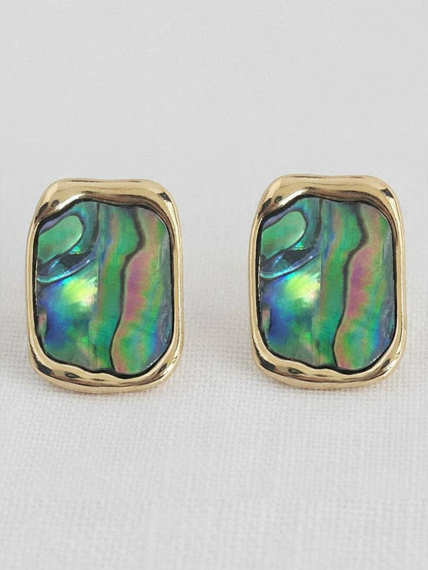 Abalone Shell Stud Earrings