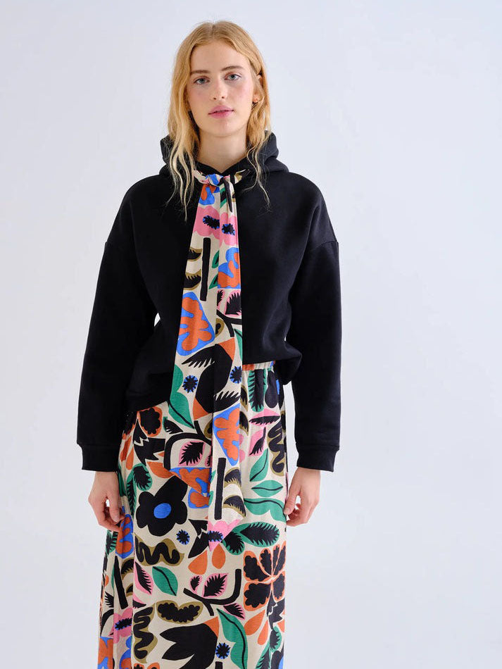 Amerie Print Tie Sweatshirt