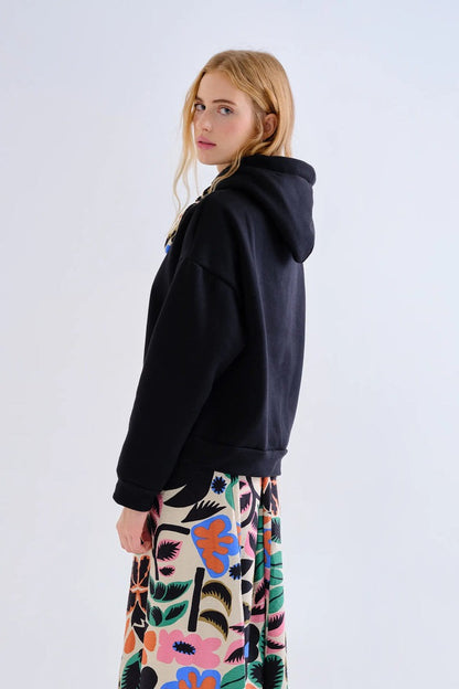 Amerie Print Tie Sweatshirt