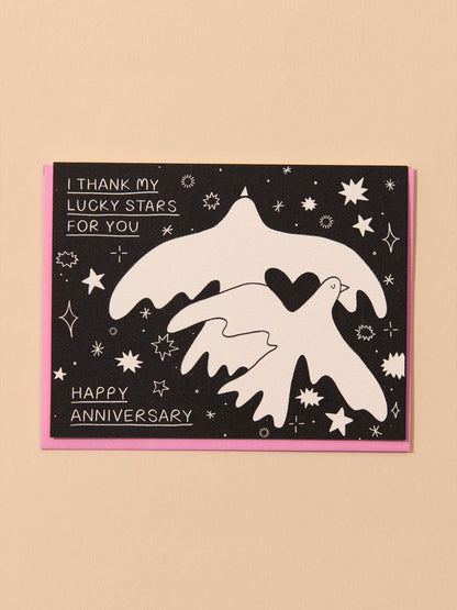 Love Doves Anniversary Card