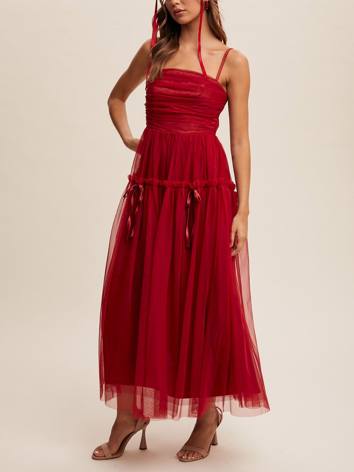 Audrey Mesh Maxi Dress