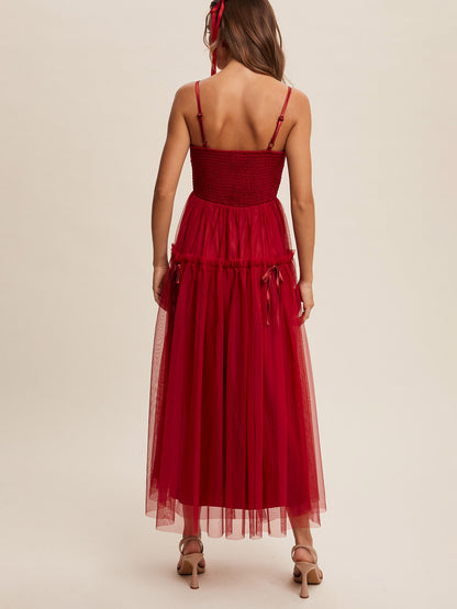 Audrey Mesh Maxi Dress