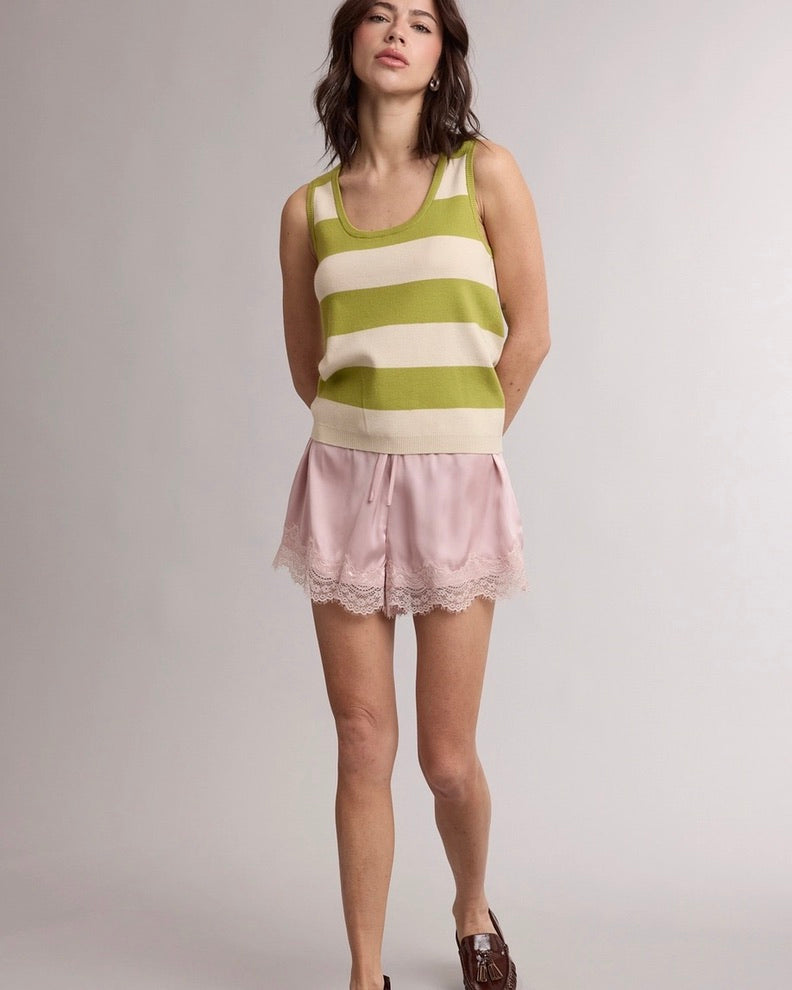Strawberry Satin Shorts