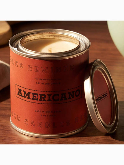 Barista Americano Tin Candle