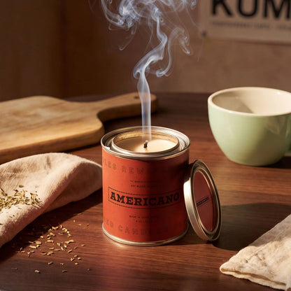 Barista Americano Tin Candle