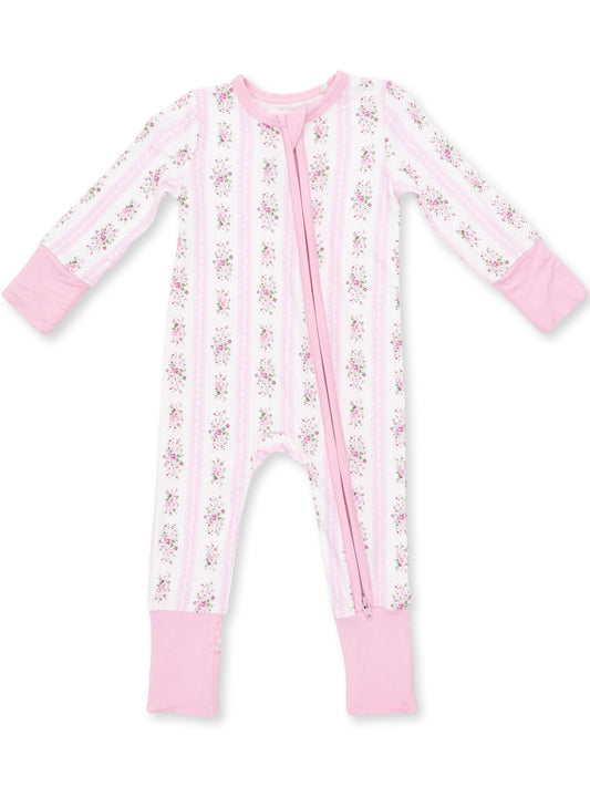 Bella Rose Stripe Convertible Romper