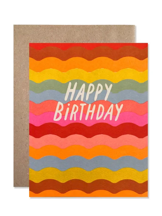 Ricrac Happy Birthday Card