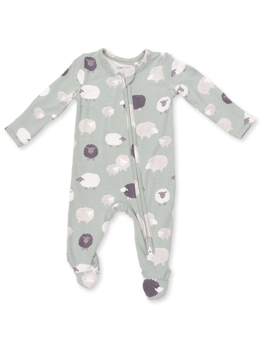 Black Sheep Zipper Footie