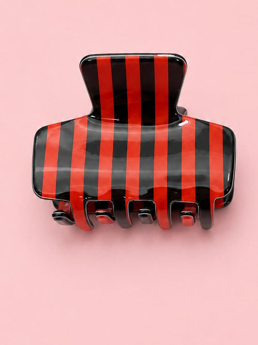 Black and Red Small Claw Clip