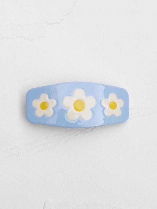 Blue Daisy Eco Hair Barrette