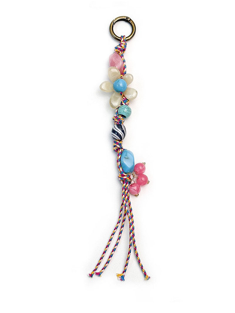 Phoebe Stone Tassel Bag Charm